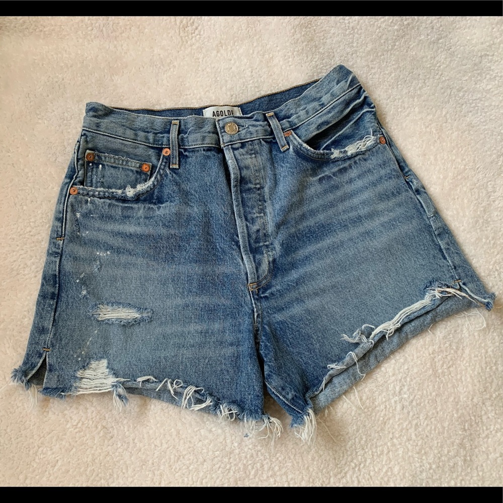 Agolde Dee Ultra High Rise Shorts in Riccochet, size 29